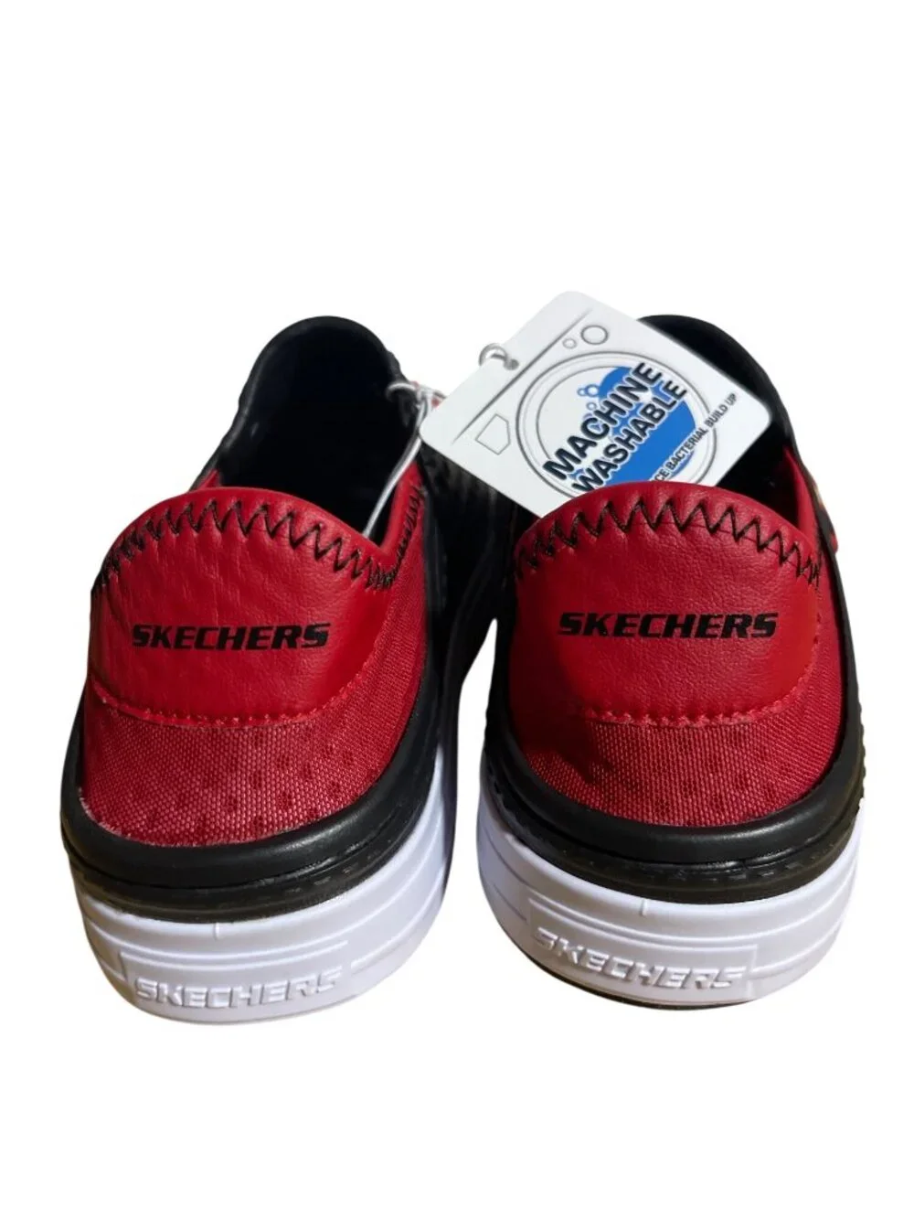 Skechers Foamies Kids Boys Slip-On Shoes Water-Friendly Size 13 Black-Red
